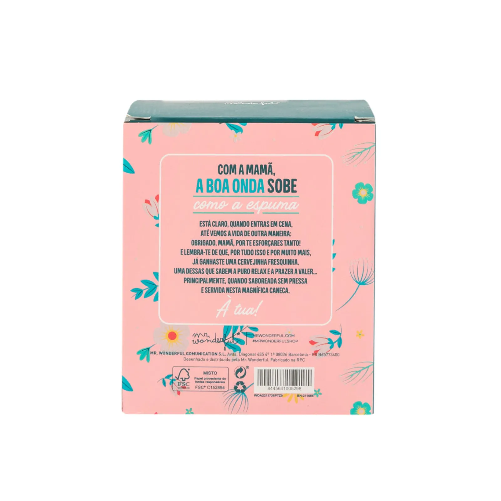 Mr. Wonderful Caneca Cerveja - Mãe, Tu Mereces Tudo