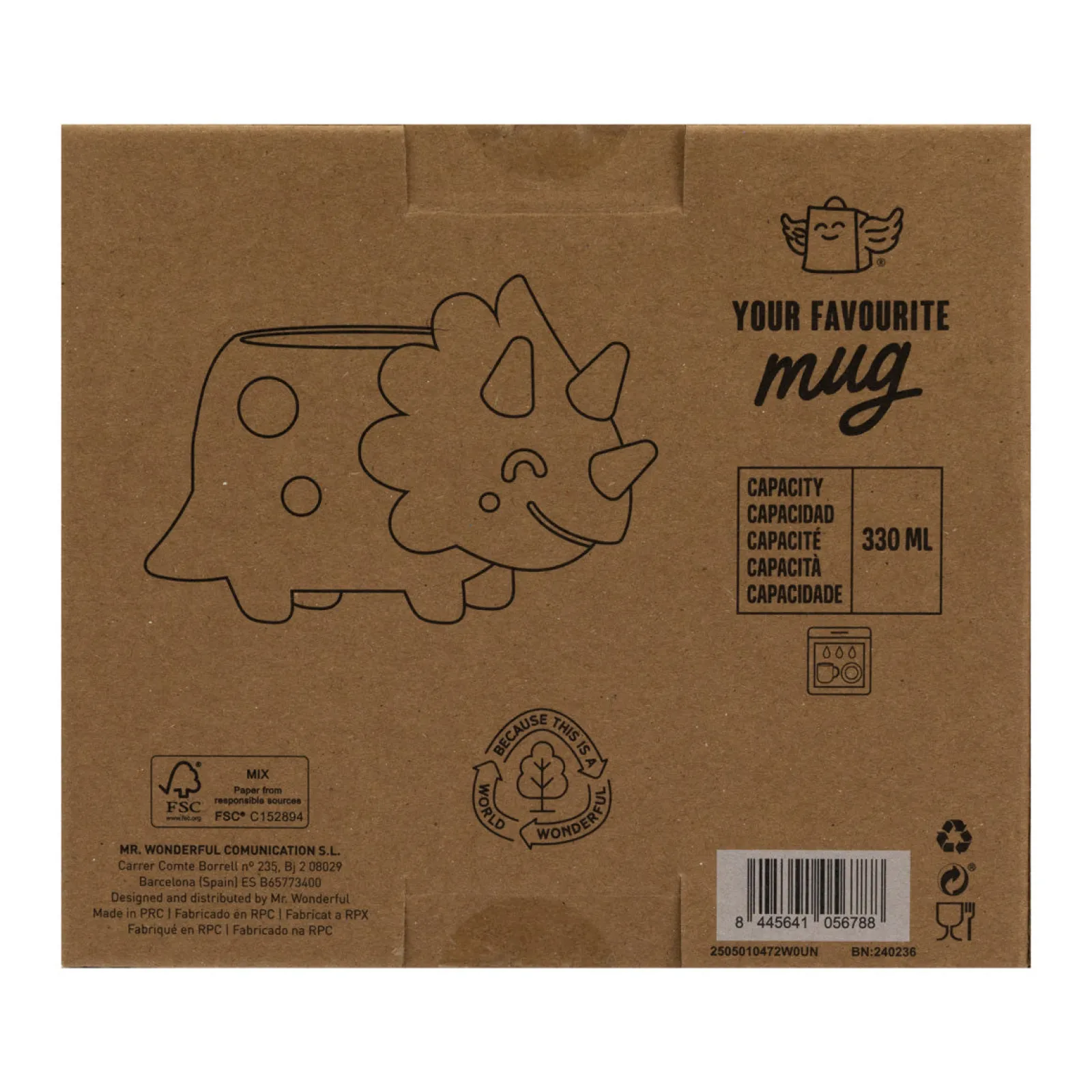 Mr. Wonderful Caneca 3D - Dinossauro