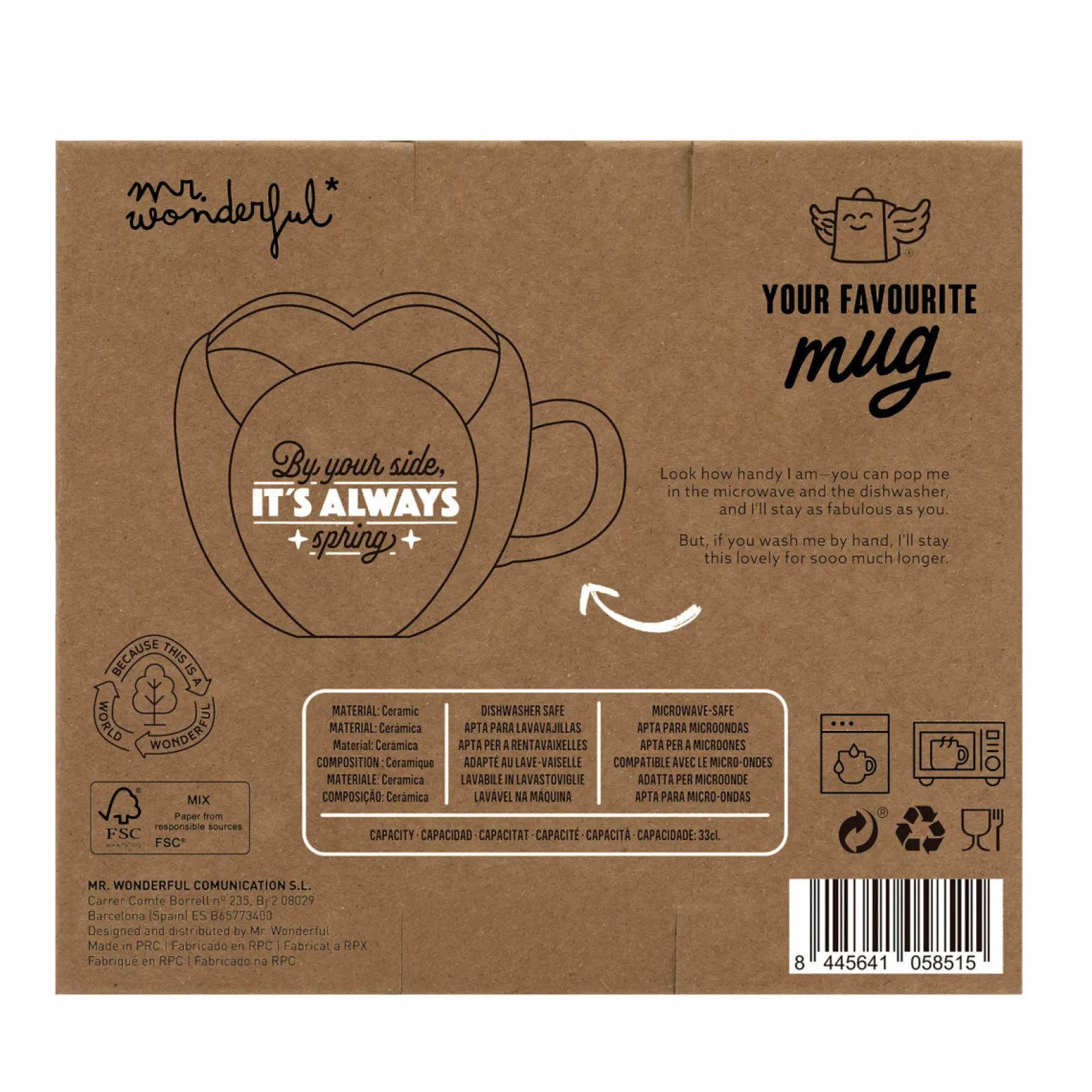 Sale Mr. Wonderful Caneca 3D Rosa - Primavera Sempre