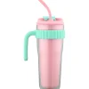 Kasa Caneca Happiness 900Ml Rosa e Verde