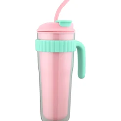 Kasa Caneca Happiness 900Ml Rosa e Verde
