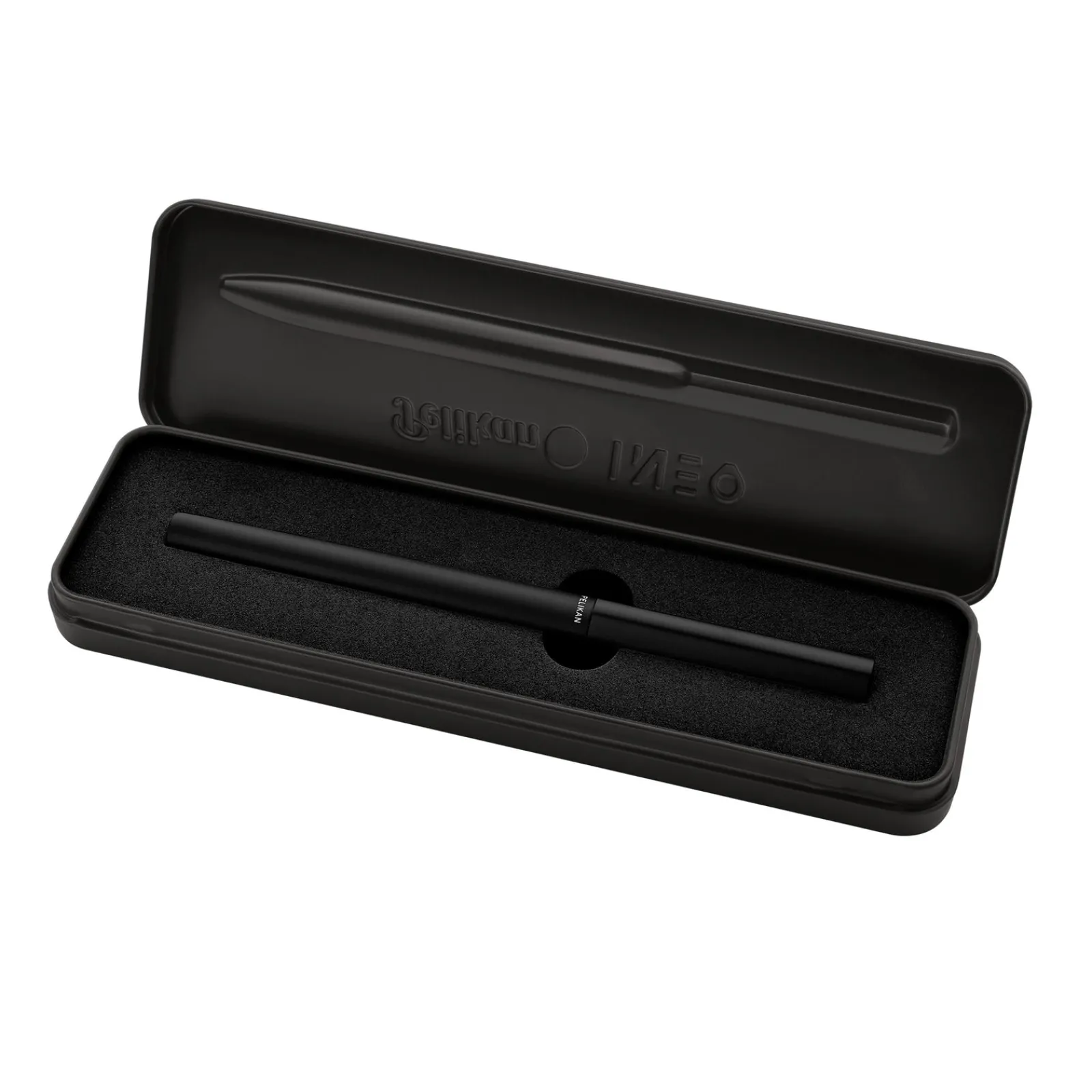 Pelikan Caneta de Aparo Ineo Pedra Preto Caixa Metal