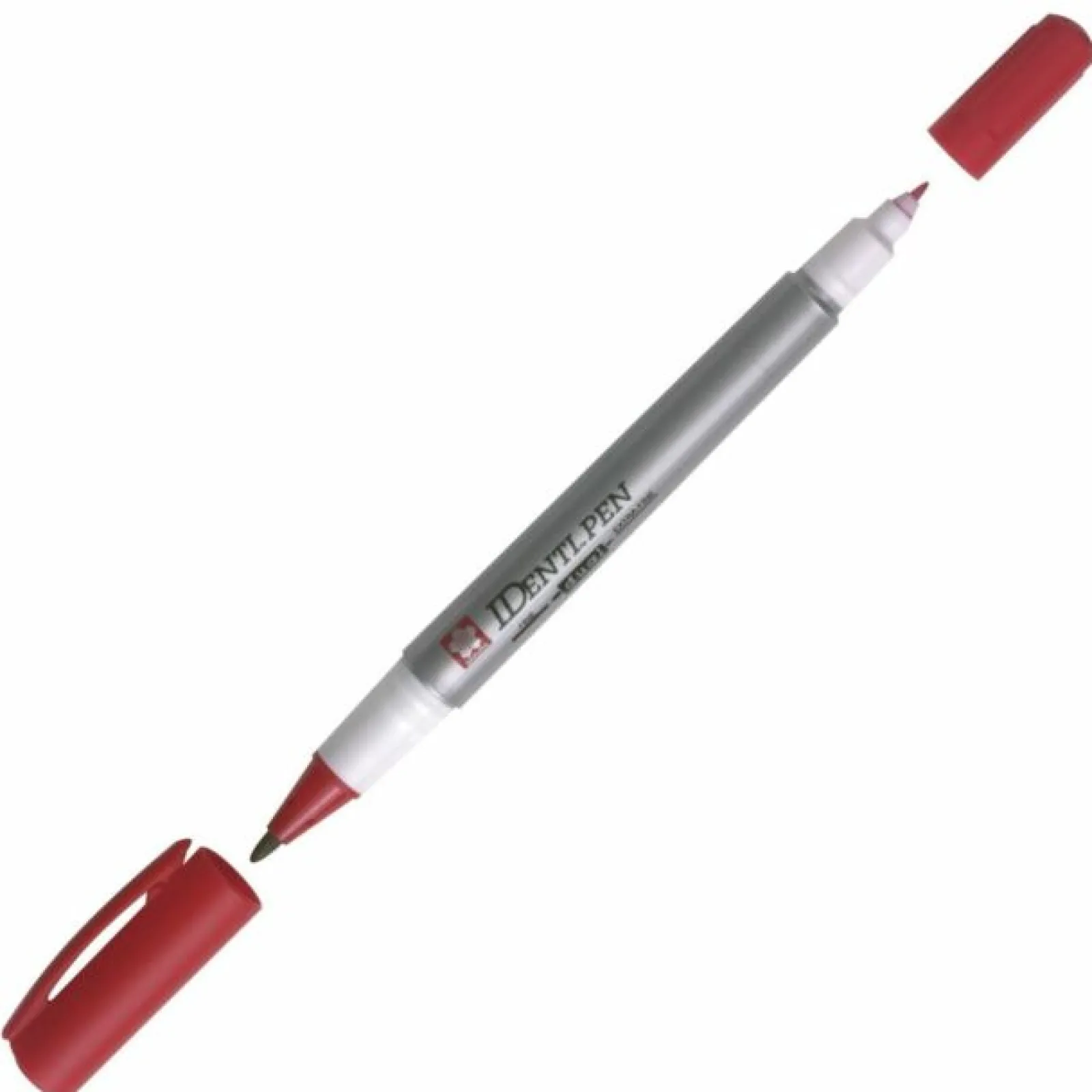 Sakura Caneta Permanente Dupla Identi Pen Vermelho