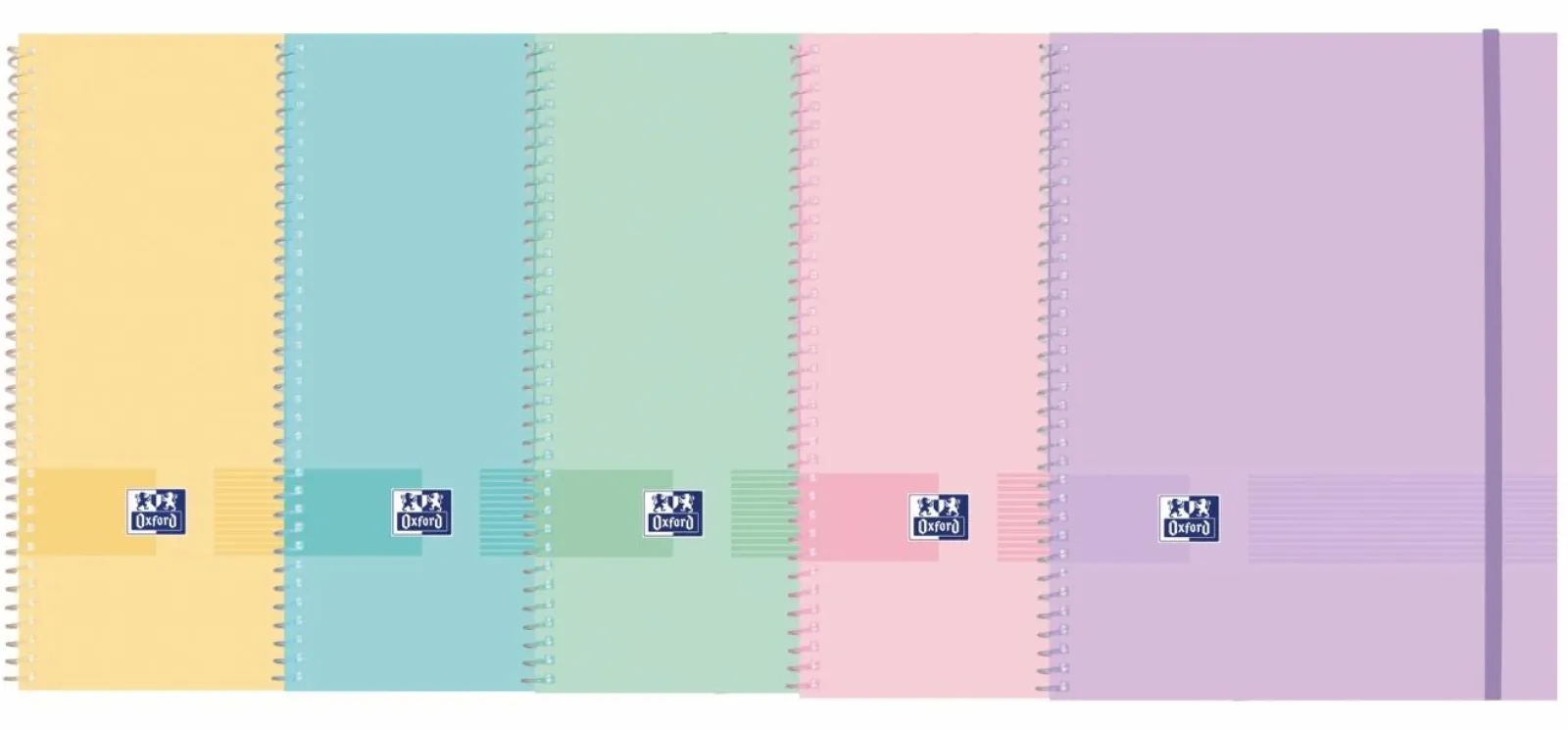 Outlet Oxford Capa Catálogo Espiral 20 Bolsas Live&Go Pastel