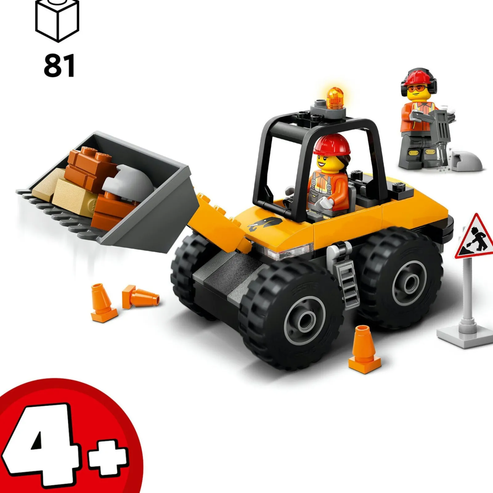 Hot Lego-City Carregadora De Rodas De Construção Lego