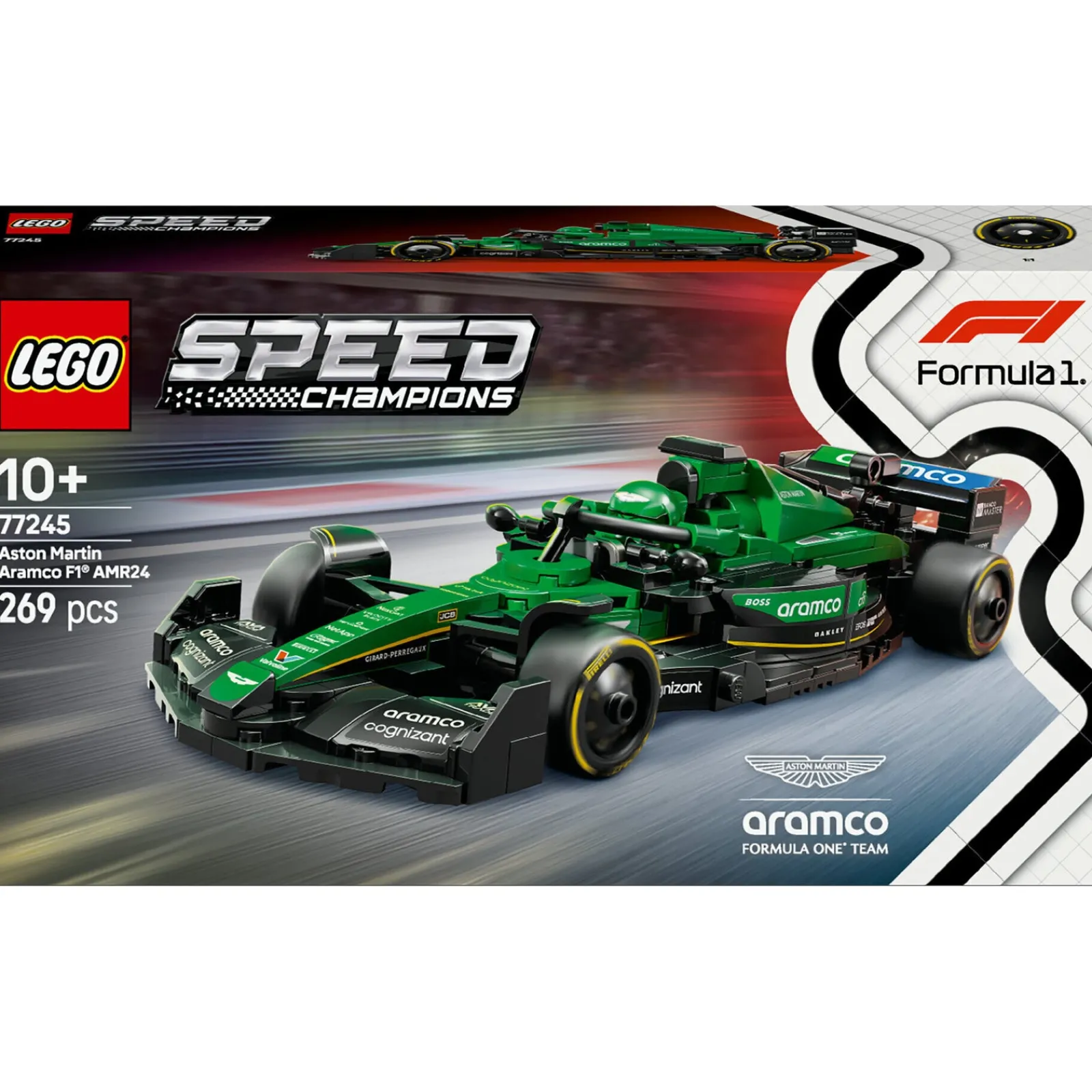 Lego-Speed Carro de Corrida Aston Martin Aramco F1 AMR24 Lego