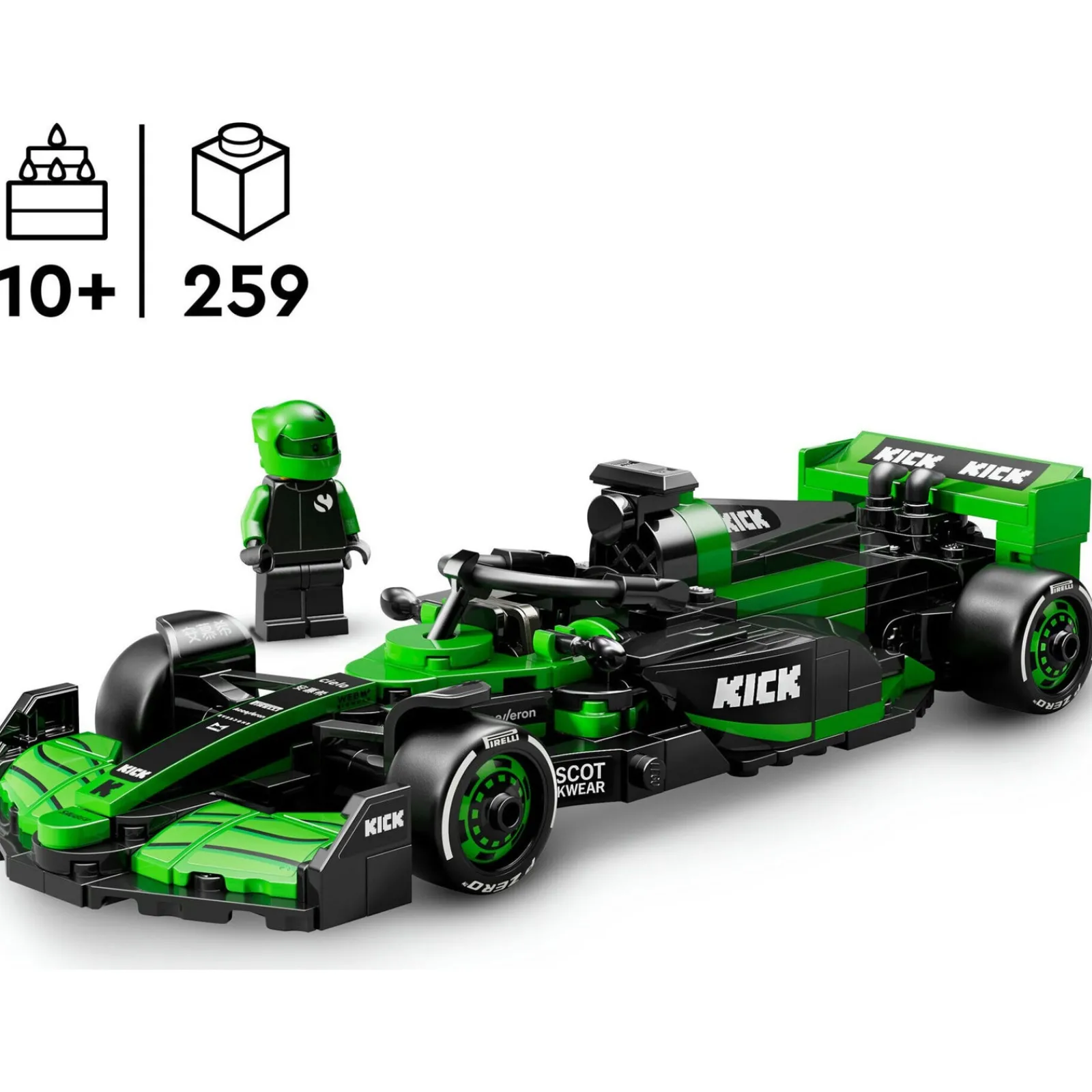Lego-Speed Carro de Corrida Kick Sauber F1 Team C44 Lego