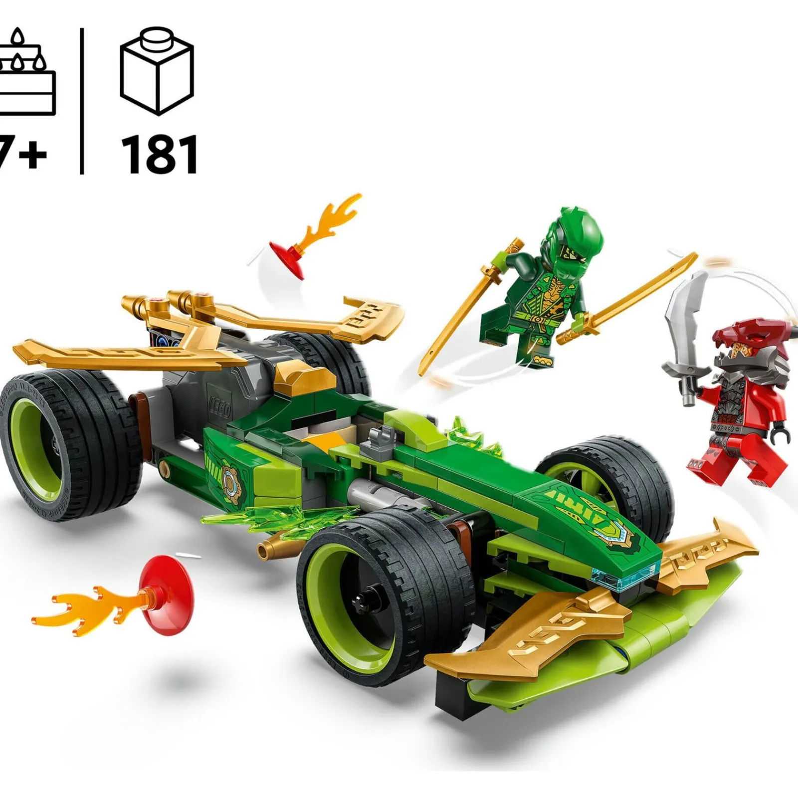 Lego-Ninjago Carro De Corrida Pull-Back Do Lloyd Lego