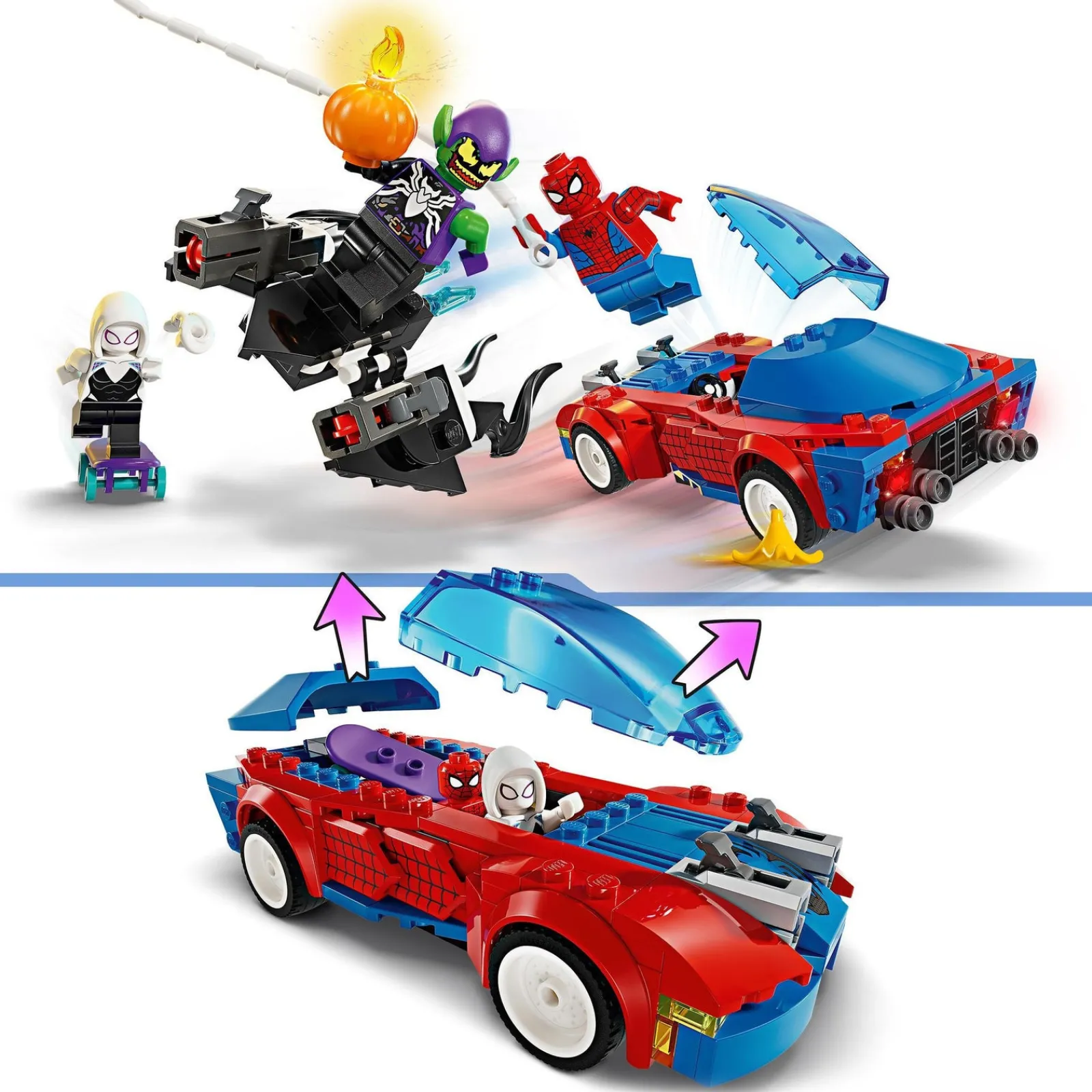 Lego-Super Hero Carro Spiderman es