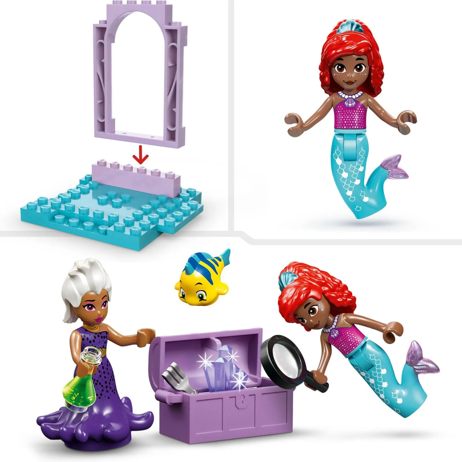 Lego-Princess Caverna de Cristal da Ariel