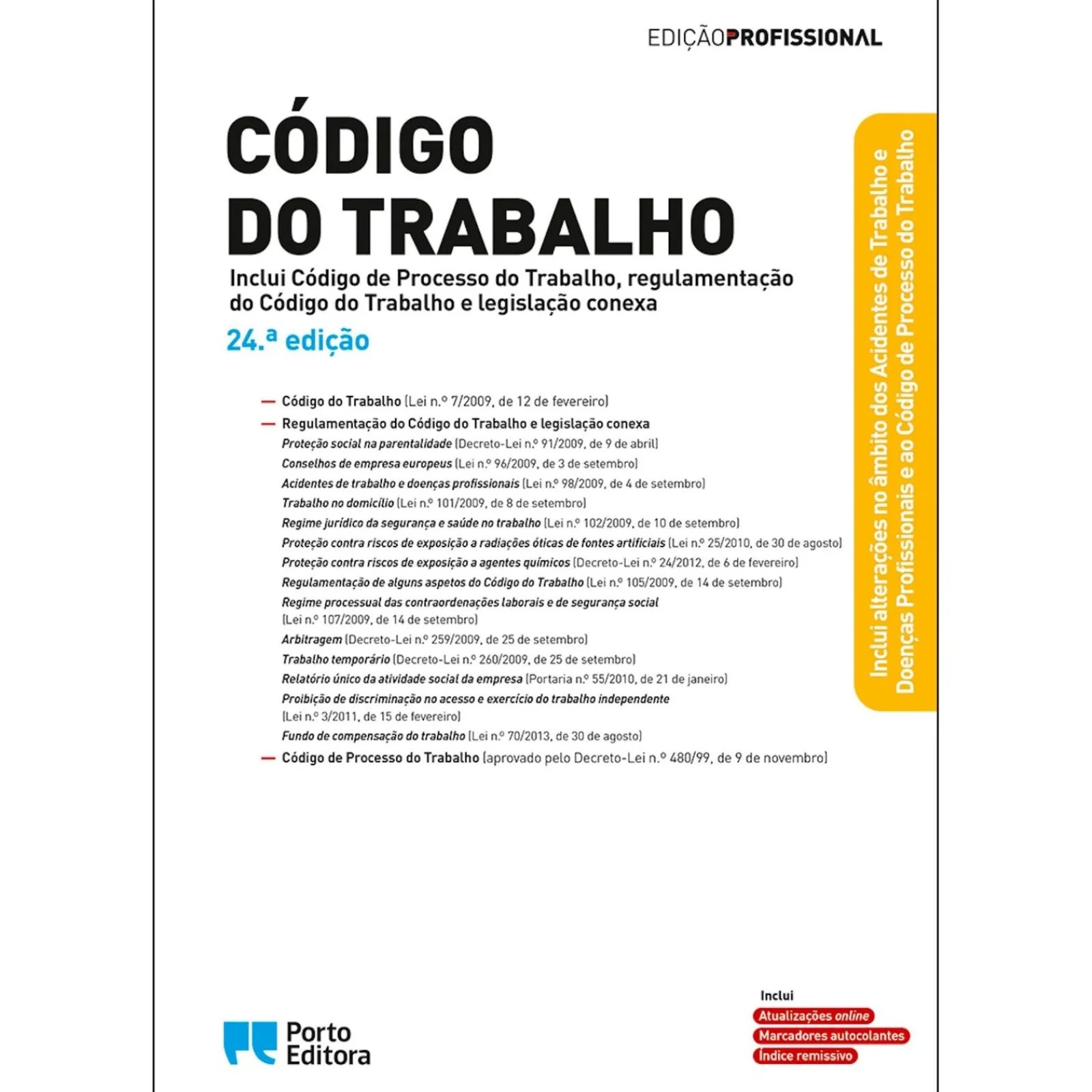 Porto Editora Código do Trabalho - Edição Profissional 24.ª Edição