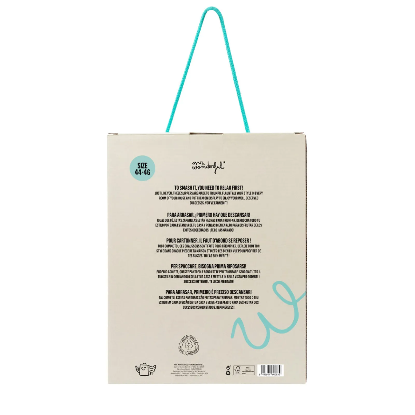 Clearance Mr. Wonderful Chinelos Tamanho 44-46 - Relax Mood