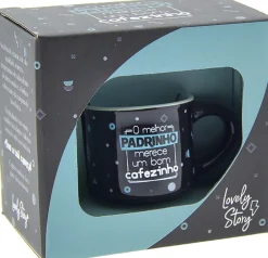 Hot Lovely Story Chávena 50ml - Melhor Padrinho Merece Bom Cafezinho