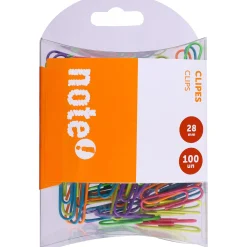 Note! Clips Cores Sortidas 28mm 100 unidades