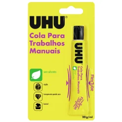 Uhu Cola Branca Tubo Plástico 20Gr Felx+Clean