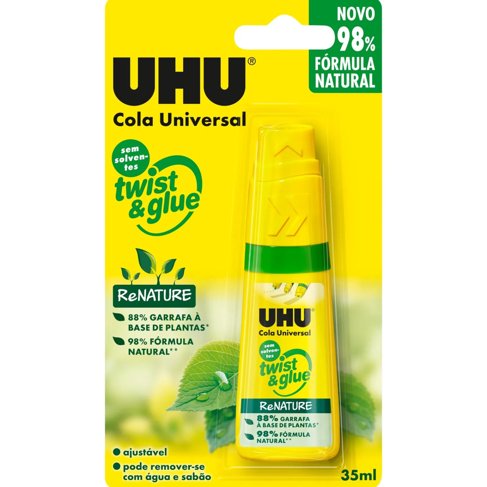 Uhu Cola Twist & Glue Renature Sem Solventes 35 ml