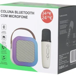 Clearance Wesdar Coluna Bluetooth com Microfone Led