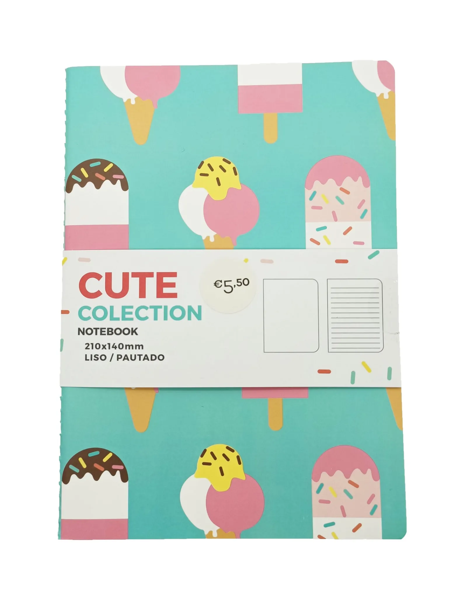 Discount Cuties Conj 2 Cadernos - Donuts Sortido