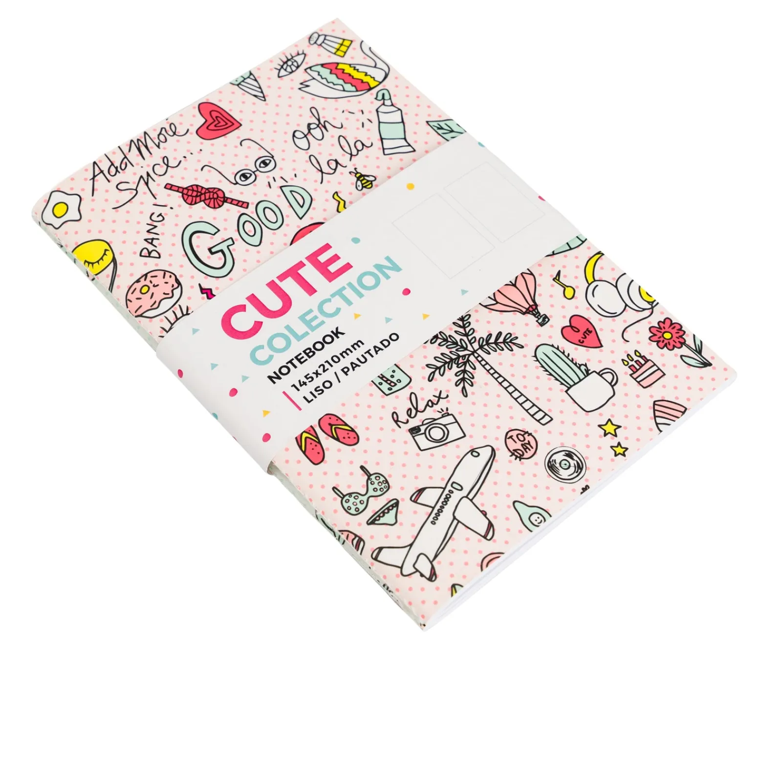 Fabulousrainbow Conjunto 2 Cadernos A5 - Ilustrações (artigo sortido)