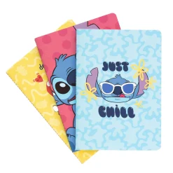 Disney Conjunto 3 Cadernos A5 - Stitch Tropical