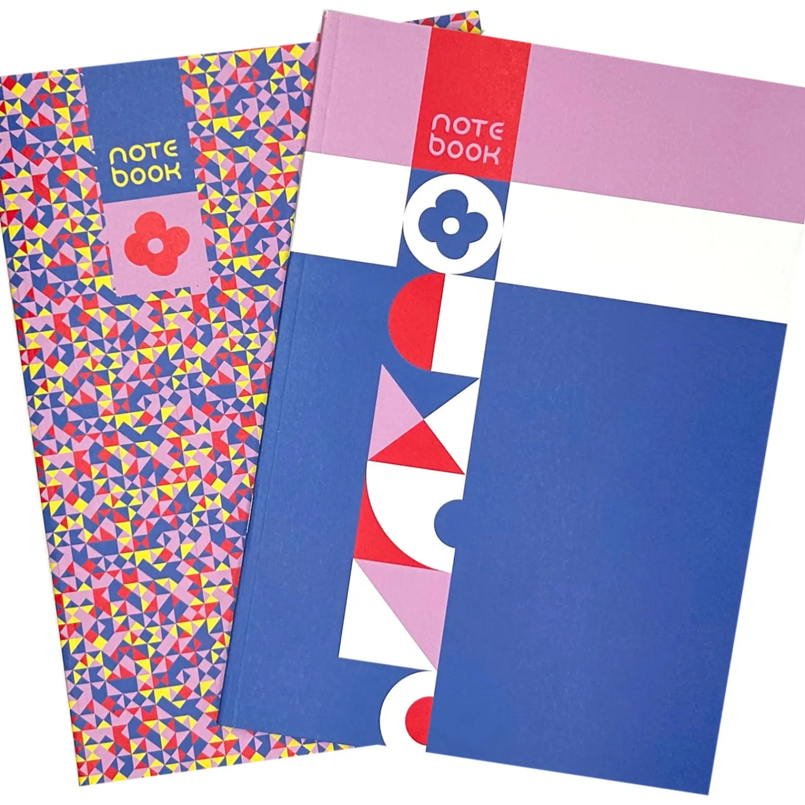 Note! Conjunto 2 Cadernos Agrafados A5 Liso 96F Flower