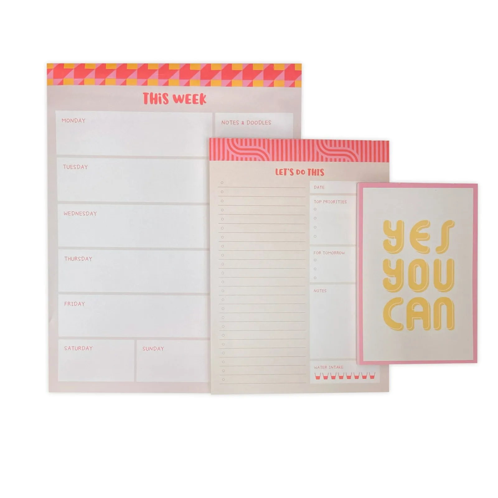 Fabulousrainbow Conjunto 3 Cadernos