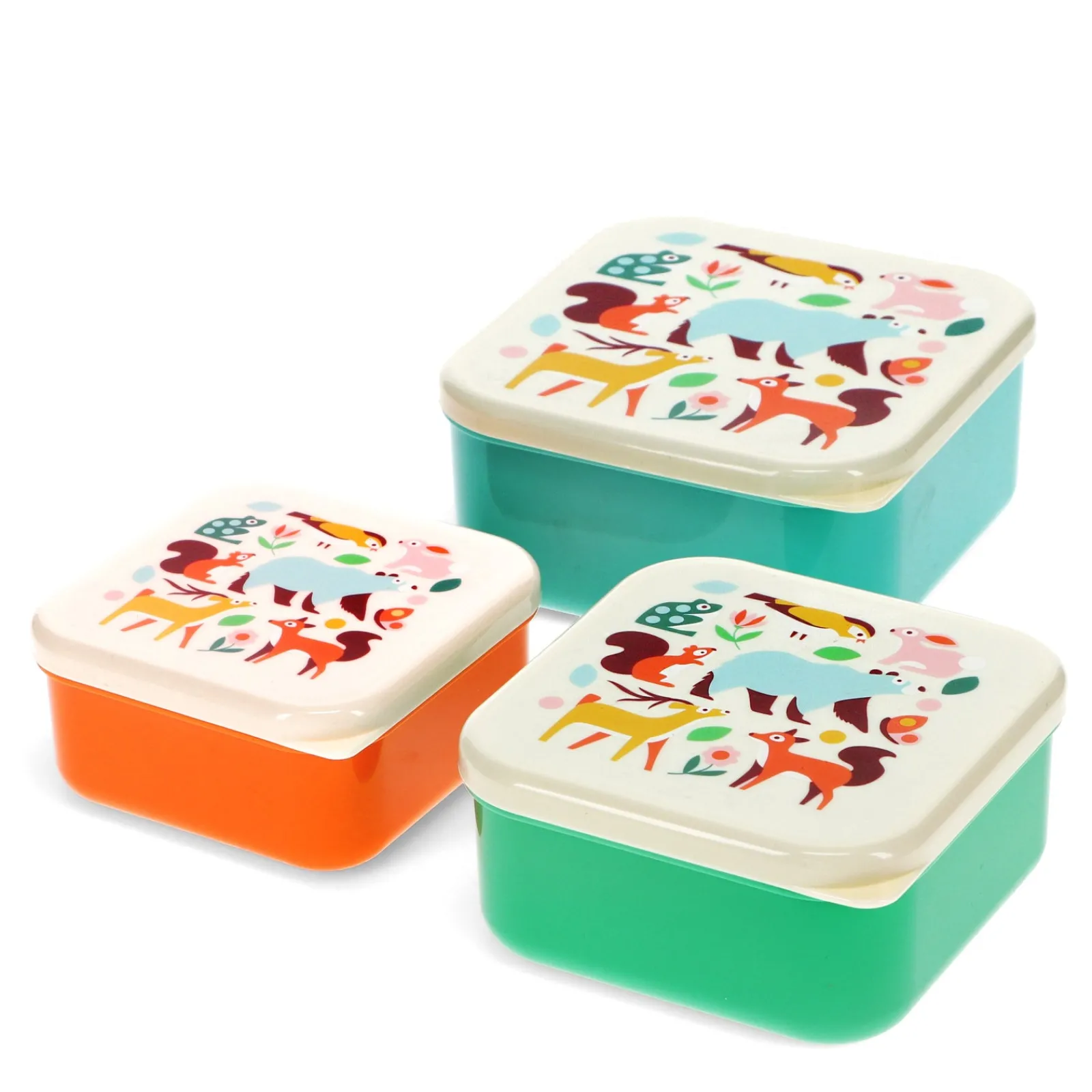 Hot Rex Conjunto 3 Caixas Lanche - Woodland