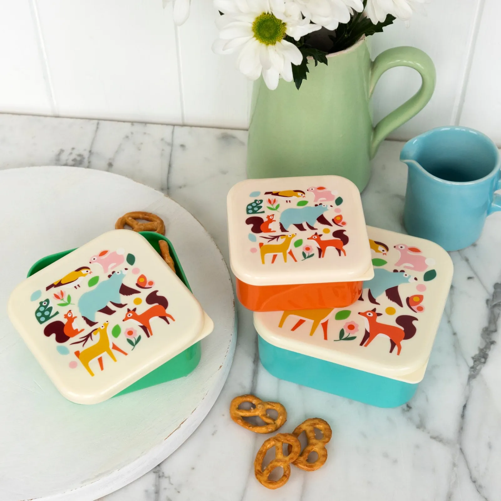 Hot Rex Conjunto 3 Caixas Lanche - Woodland