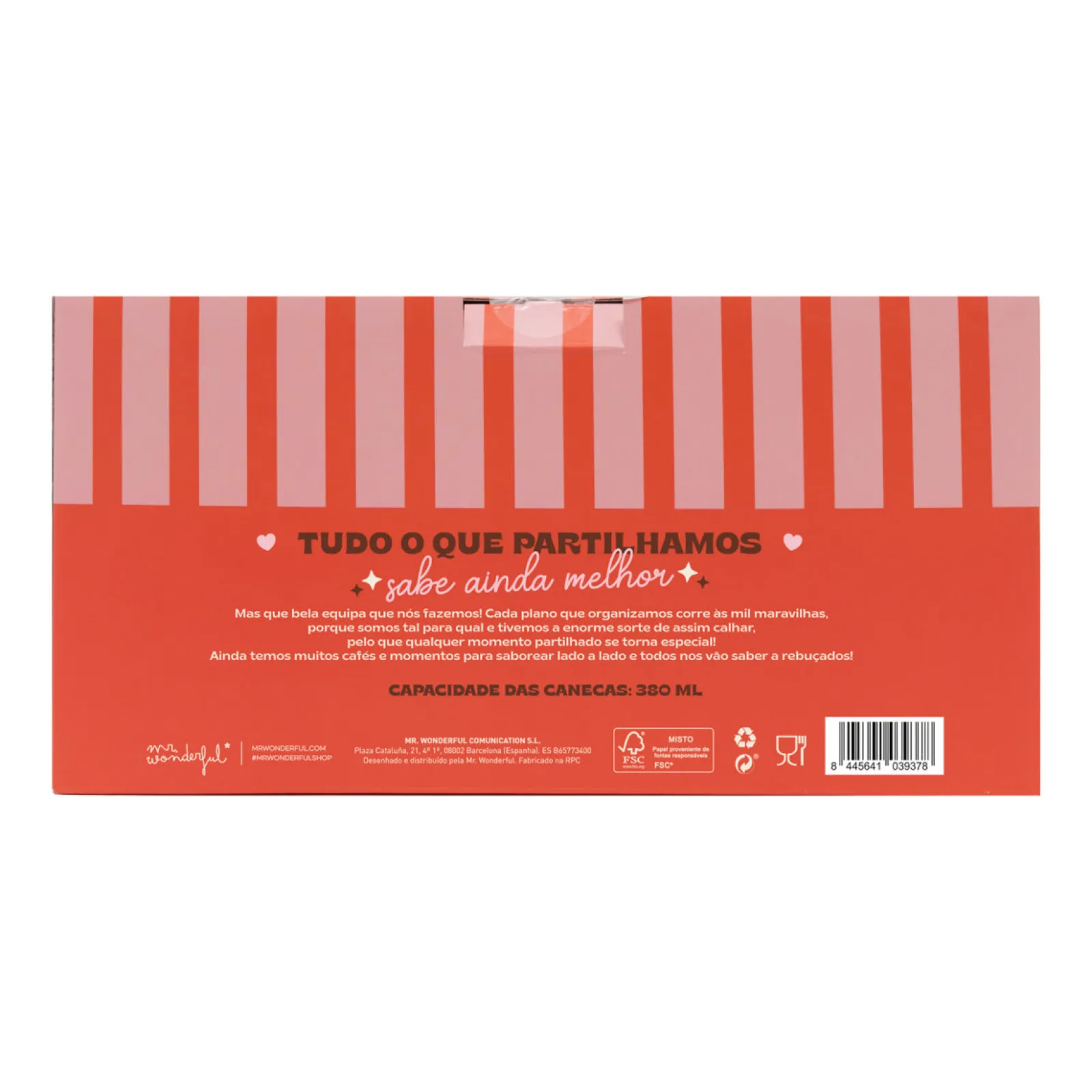Mr. Wonderful Conjunto 2 Canecas - Tudo É Melhor Ao Teu