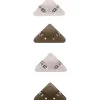 Note! Conjunto 4 Clips Triangulares 5,3x3,1cm