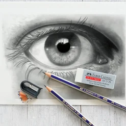 Faber Castell Conjunto 2 Lápis HB + Afia + Borracha