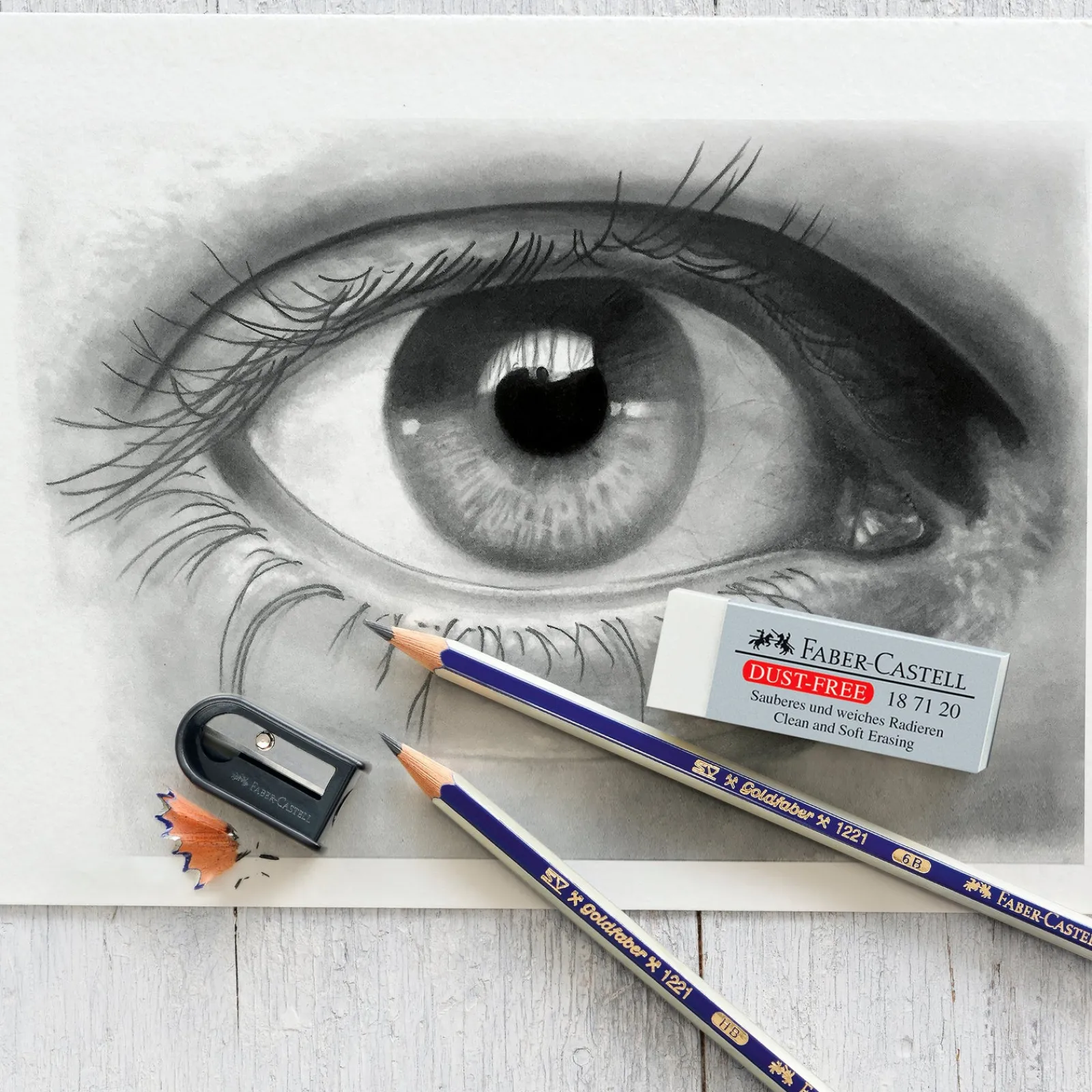 Faber Castell Conjunto 2 Lápis HB + Afia + Borracha