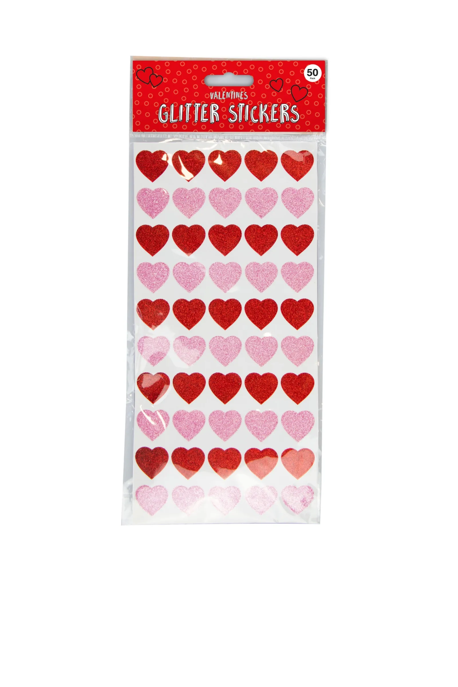 Gem Conjunto 50 Stickers Corações Glitter