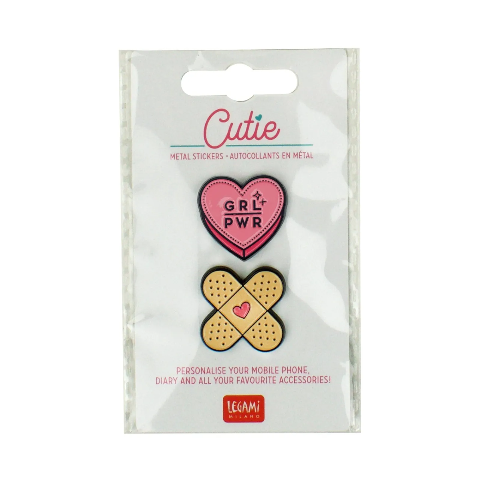 Legami Conjunto 2 Stickers Metal - Grl Pwr