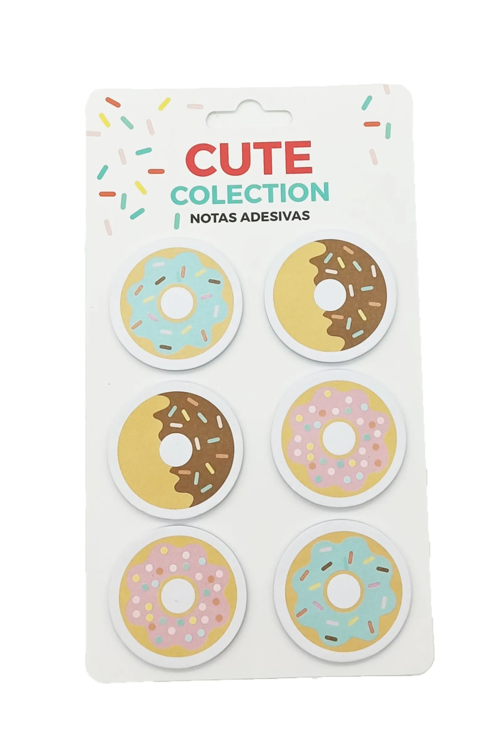 Cuties Conjunto 6 Sticky Notes - Donuts