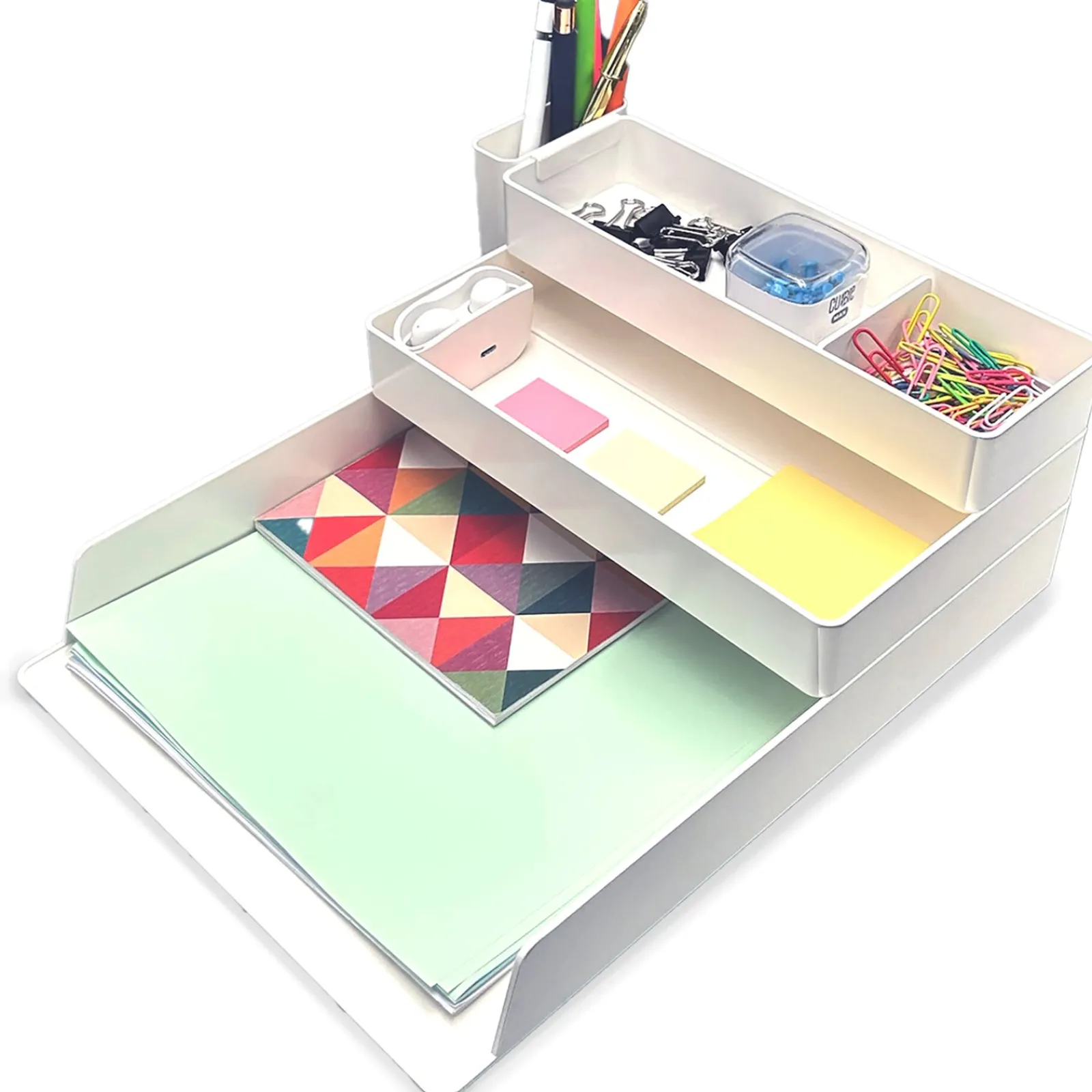 Note! Conjunto Arquivo Modular Multifunções Branco 4 Peças