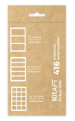 Fabulousrainbow Conjunto Autocolantes Lisos - Kraft