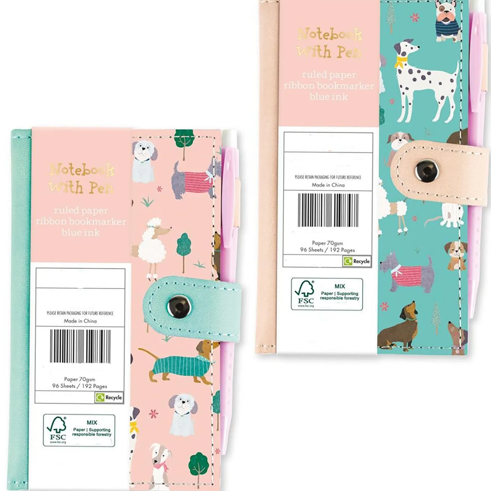 Do Art Conjunto Caderno A6 E Caneta Sortido - Puppies
