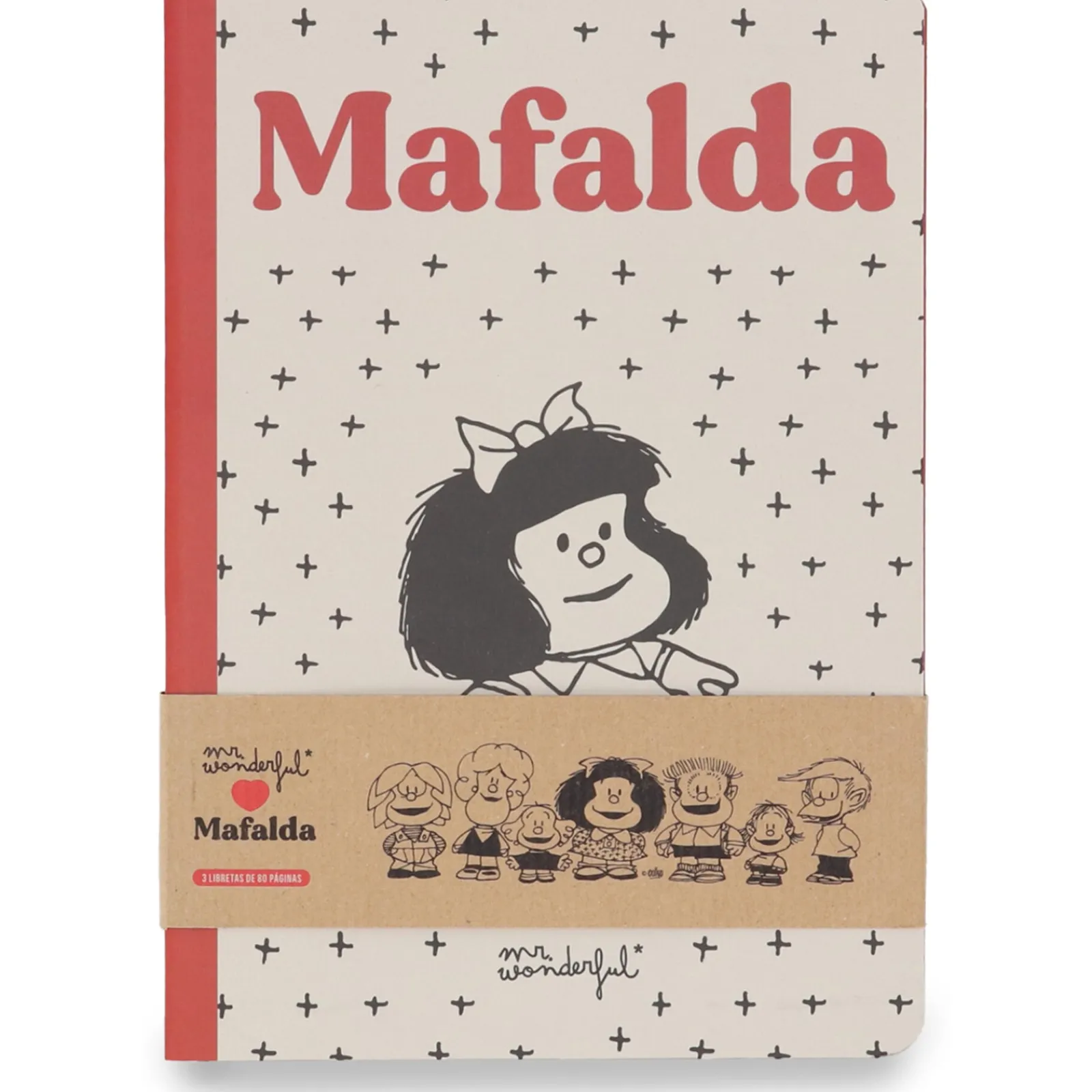 Mr Wonderfull Conjunto De 3 Cadernos A6 - Mafalda