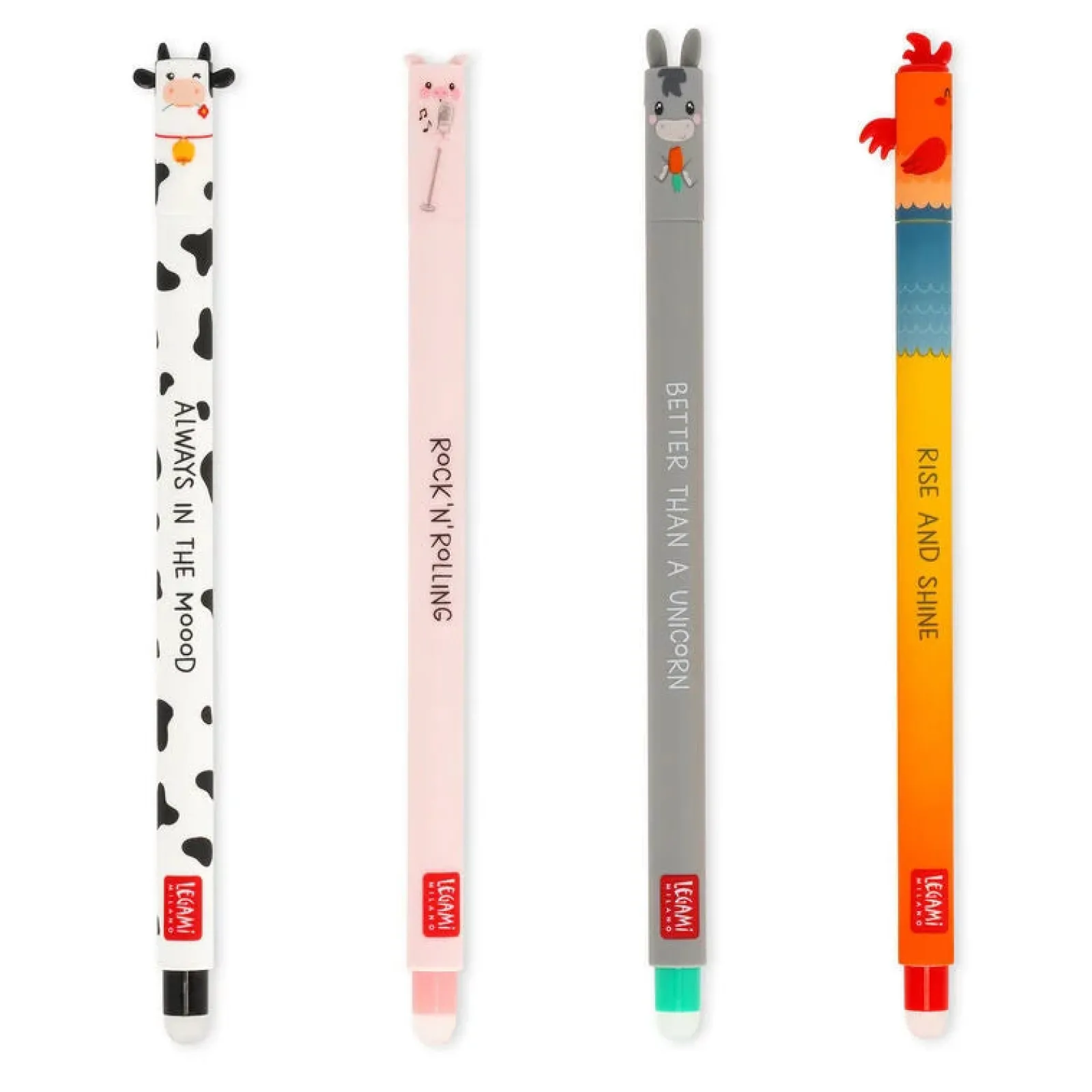 Legami Conjunto de 4 Canetas de Apagar - Farm Sweet Farm