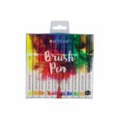 Ecoline Conjunto de 10 Marcadores Tinta Solúvel em Àgua Multicores