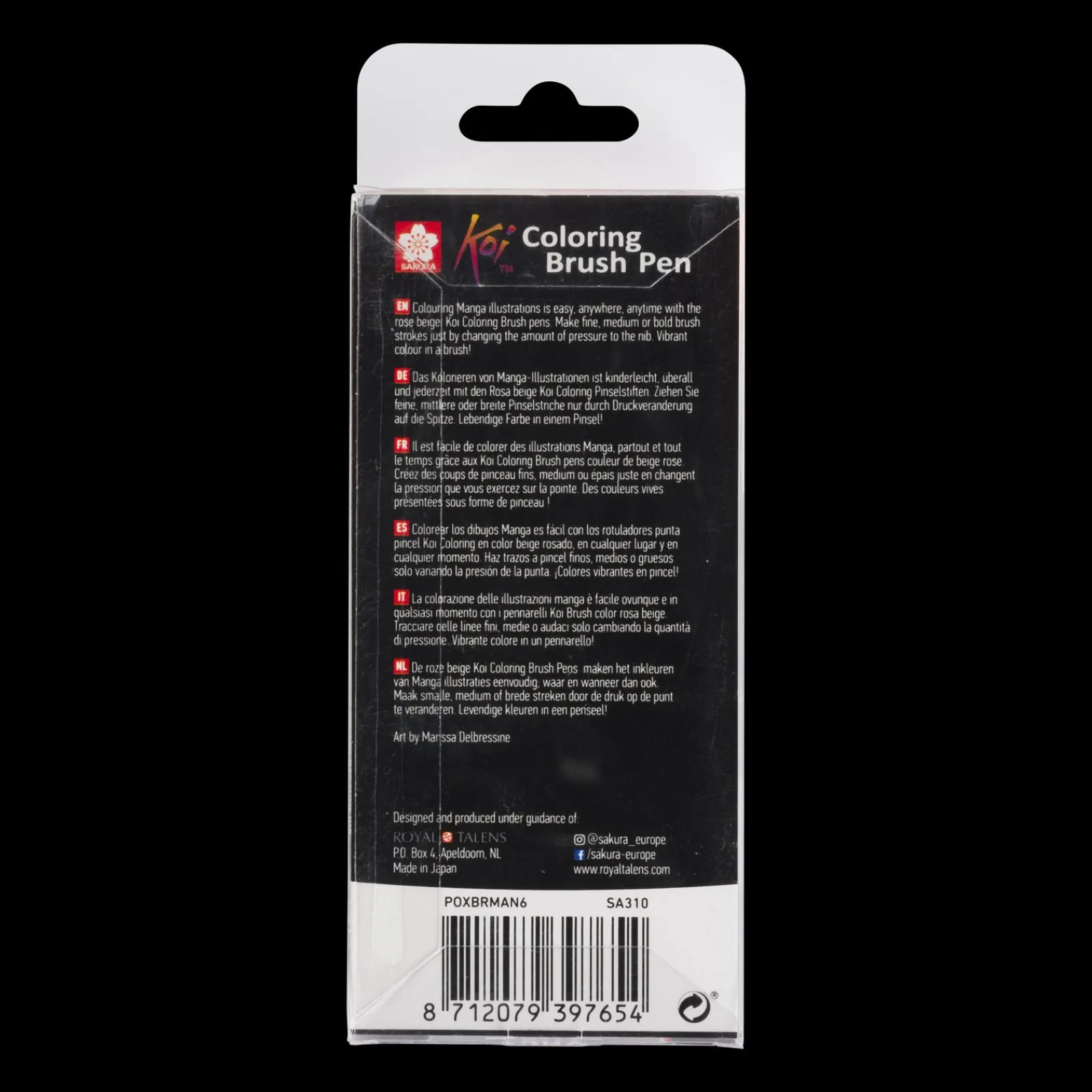 Sakura Conjunto de 6 Marcadores Koi Coloring Brush