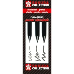 Sakura Conjunto de 3 Marcadores Pigma Sensei