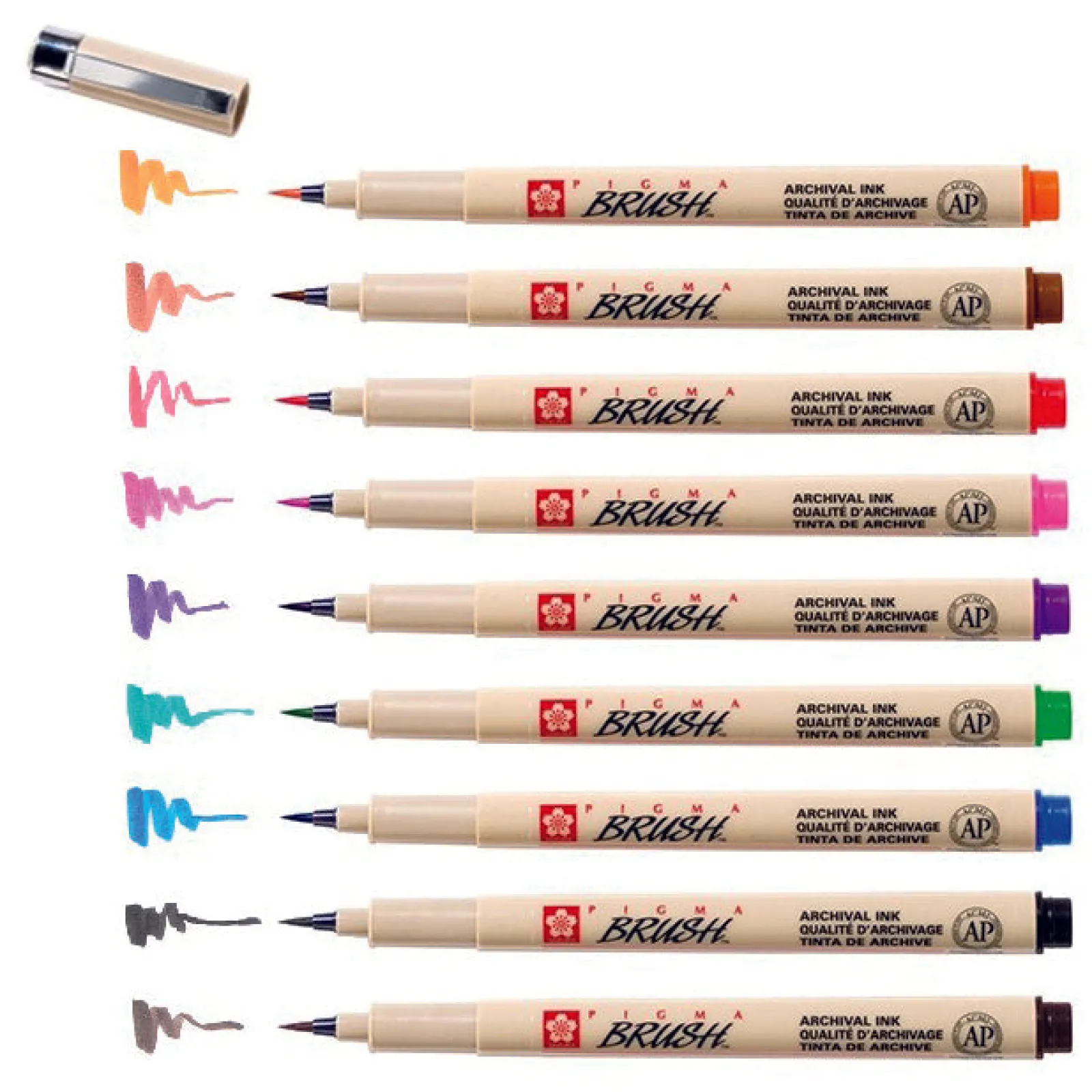 Sakura Conjunto de 9 Marcadores Pigma Brush