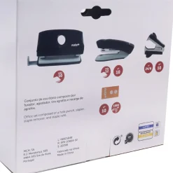 Note! Conjunto de Furador, Saca Agrafos, Agrafador e Agrafos