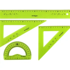 Note! Conjunto Flex Régua 30cm + Esquadro + Transferidor