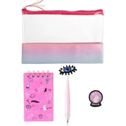 Discount Outras Marcas Conjunto Fun Estojo + Caderno + Lápis + Esferográfica + Borracha