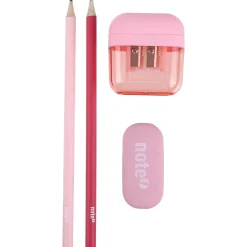 Hot Note! Conjunto Lápis Hd+Borracha+Afia Pastel