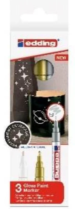 Edding Conjunto Marcadores Cor Metálicas 3 Unidades E-751