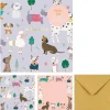 Online Do Art Conjunto Postais + Cartões + Envelopes - Puppies